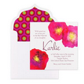 Pop Flower Invitation with upgrade envelope